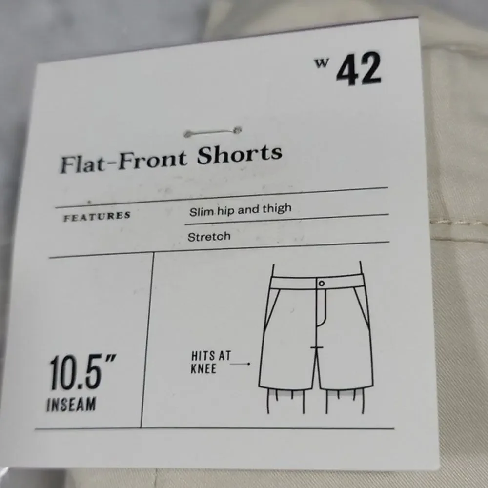 $10 Sale NWT Goodiefellow & Co Beige Flat Front Shorts